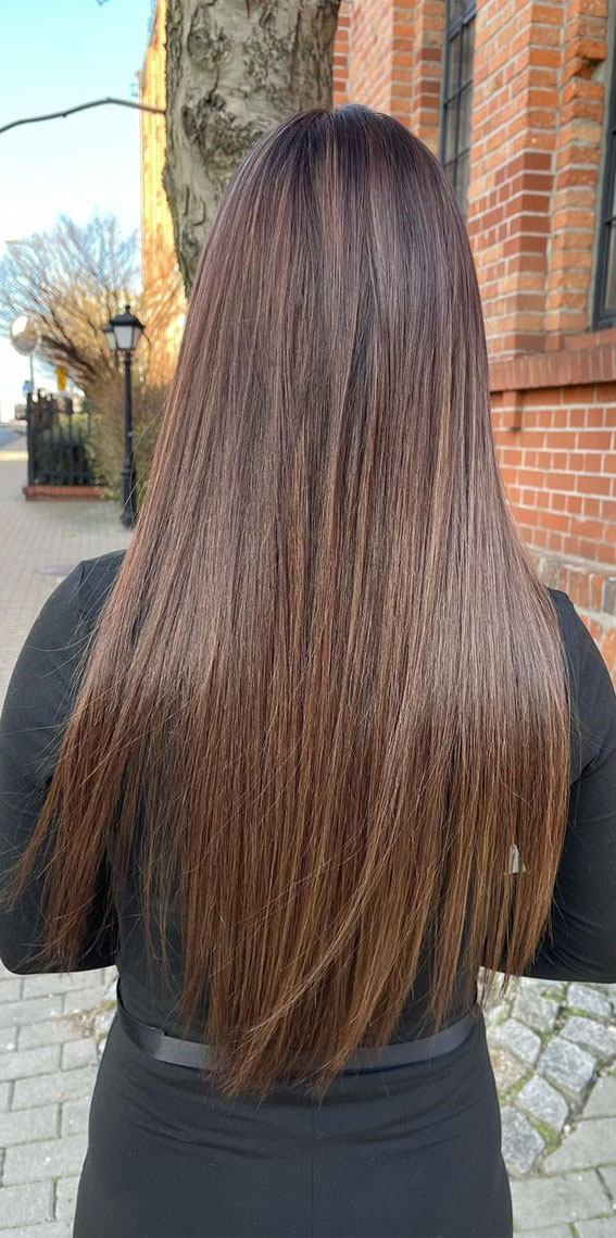 50+ Brunette + Brown Hair Colours & Hairstyles : Cappuccino Beauty