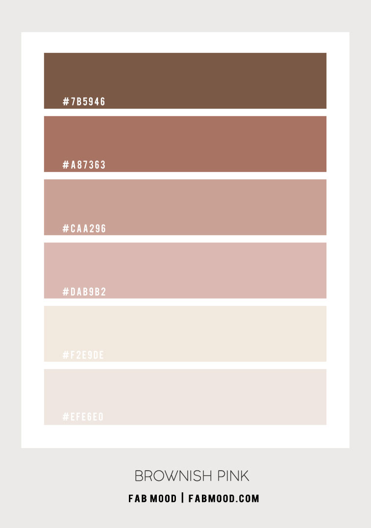 brownish pink color scheme, brown and pink color combination, brown and blush color scheme, earthy tone, earthy color, brown earthy color palette