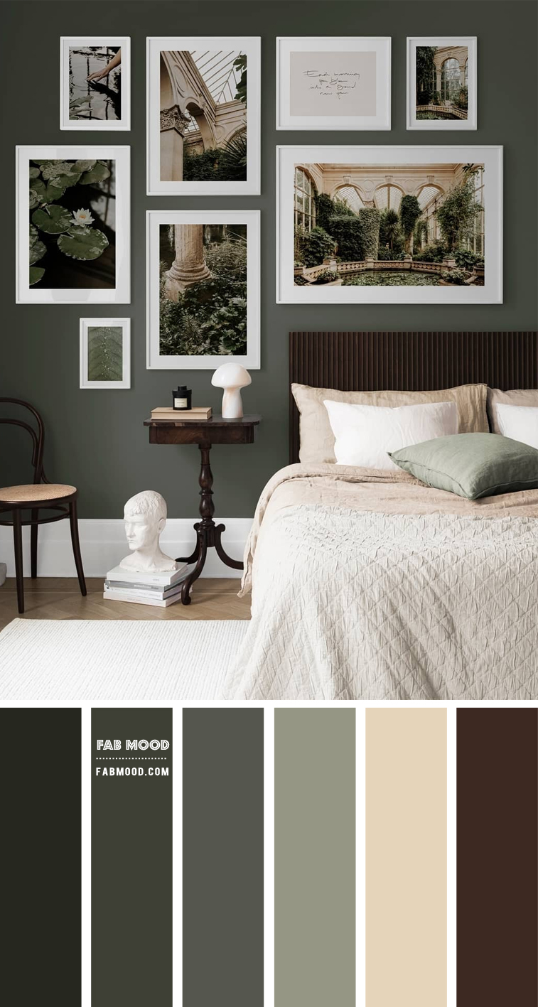 20 Best Bedroom Colour Combination Ideas : Dark Grey Colour Scheme
