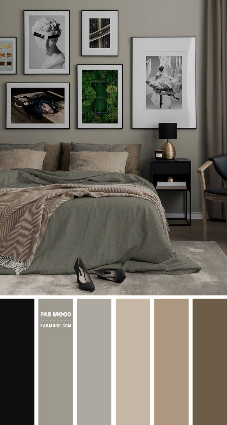 neutral bedroom color scheme, neutral bedroom color scheme, neutral color combination, neutral color scheme, earthy tone, earthy color, greyish sage earthy color palette