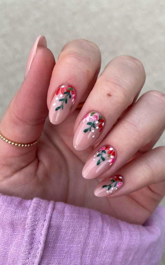 Your Fingers Deserve These Floral Designs : Spring Roses