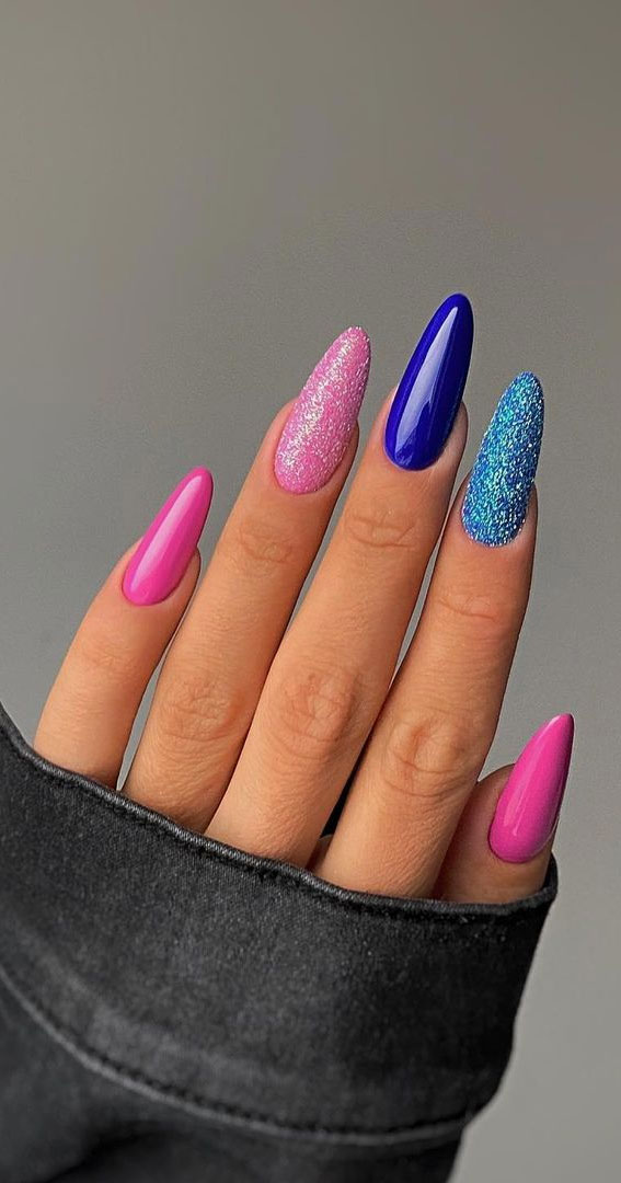 50 Best Summer Nails To Try in 2023 : Chrome & Shimmery Bold Nails
