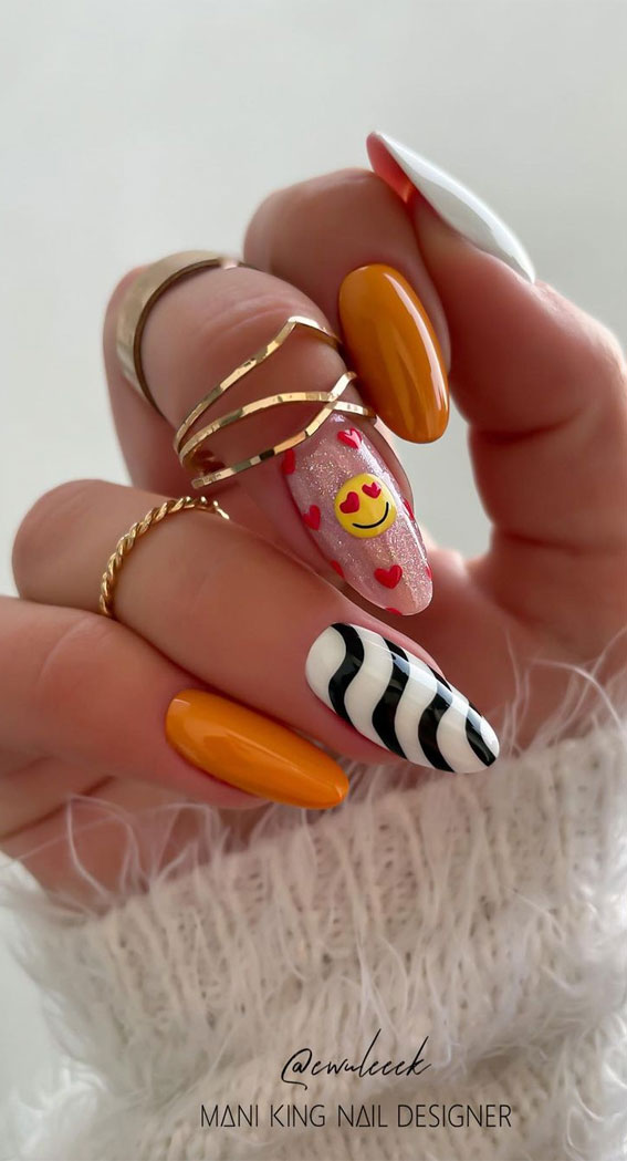 50 Best Summer Nails To Try in 2023 : Love Heart + Mustard