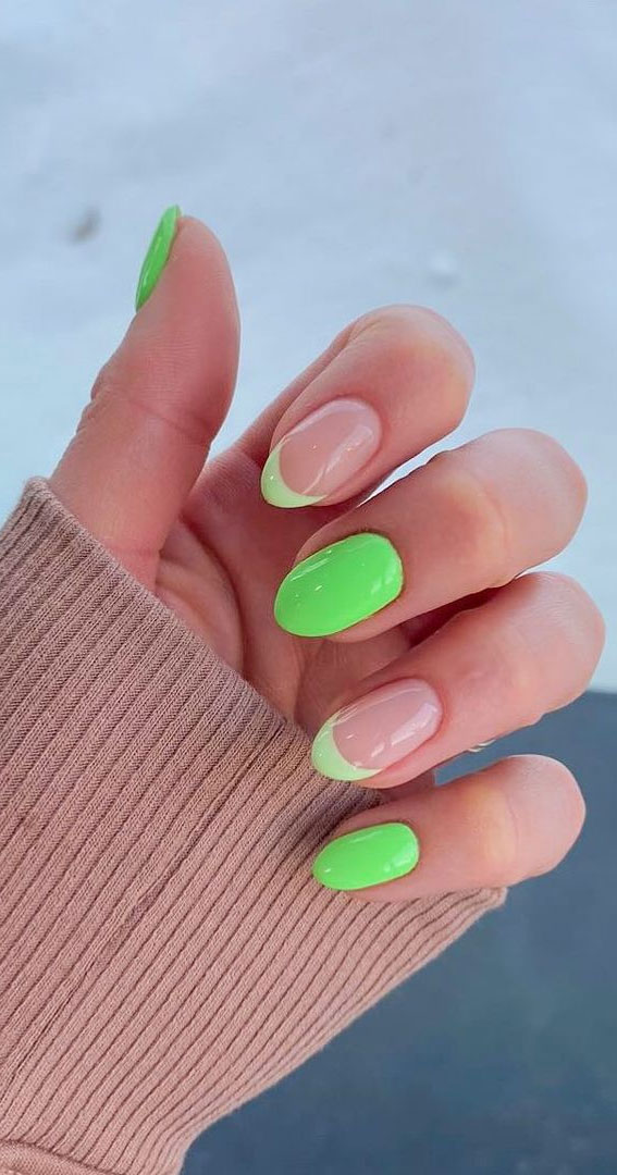 50 Best Summer Nails To Try in 2023 : Bright Green Nails