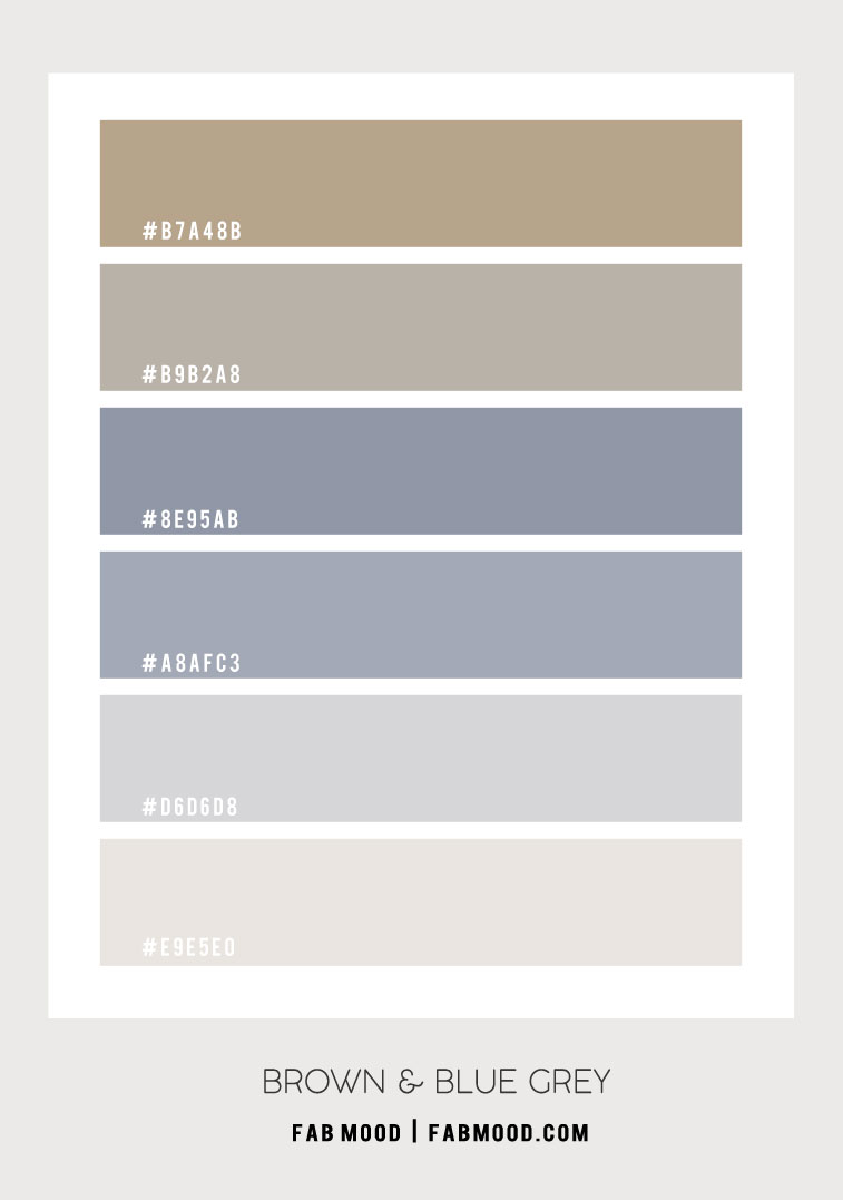 blue grey and brown, blue grey color scheme, blue grey and brown color combination, light brown and blue grey