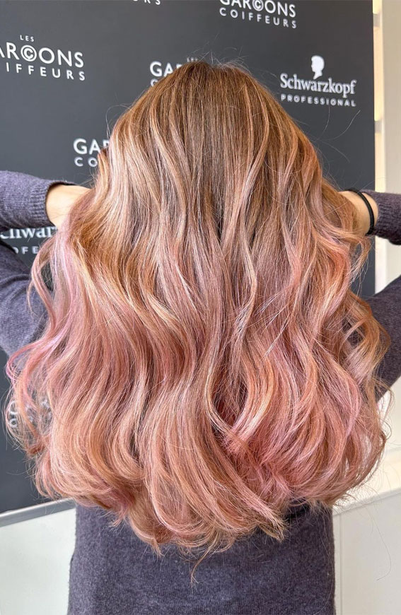 25 Peach Hair Colour Ideas That’re Perfect For Summer : Peach & Strawberry