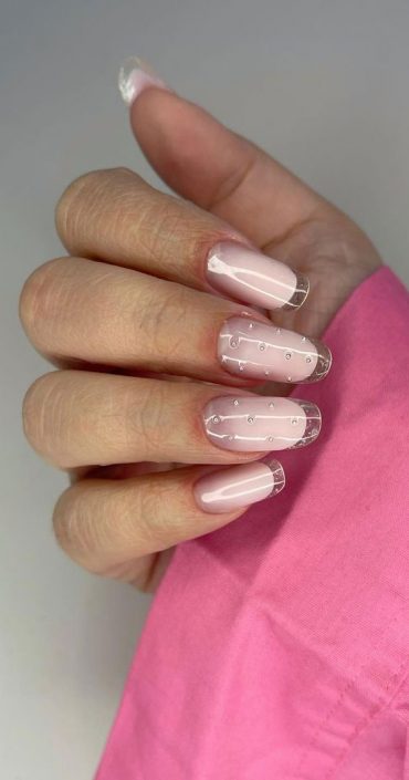 French Glass Nails That're Sophisticated and Understated : Silver Pearl ...
