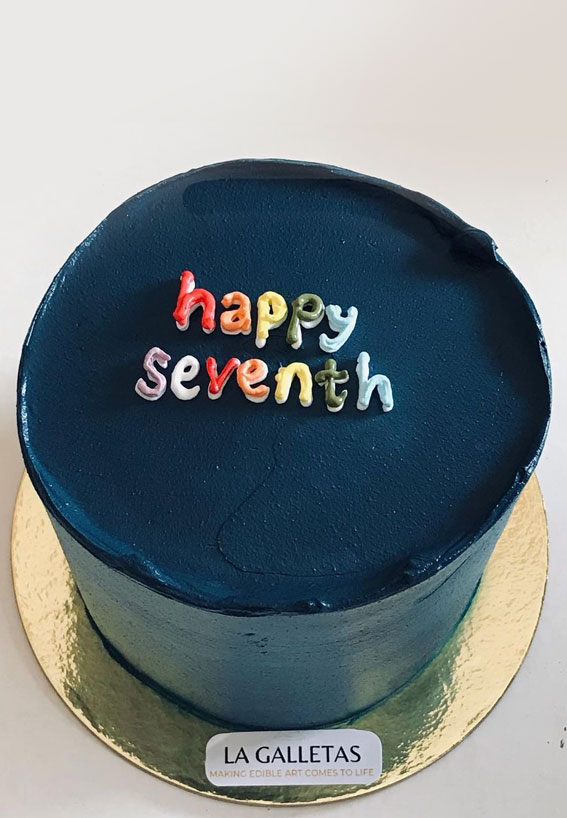 50+Cute Minimalist Buttercream Cakes : Happy 17th Birthday