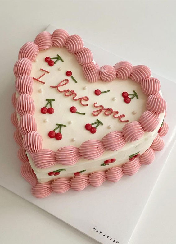 White Heart Cake – Hotoven Bakers