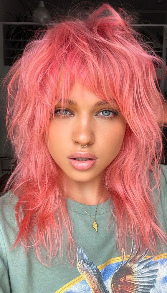 pink hair colors, pink hair colour ideas, baby pink hair color, salmon pink hair color, cotton candy pink hair color, dusty rose hair color, bubblegum pink hair, light pink hair, hot pink hair