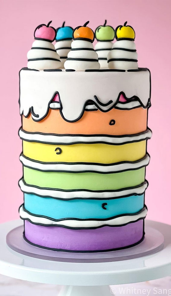 Rainbow Layer Cake Recipe