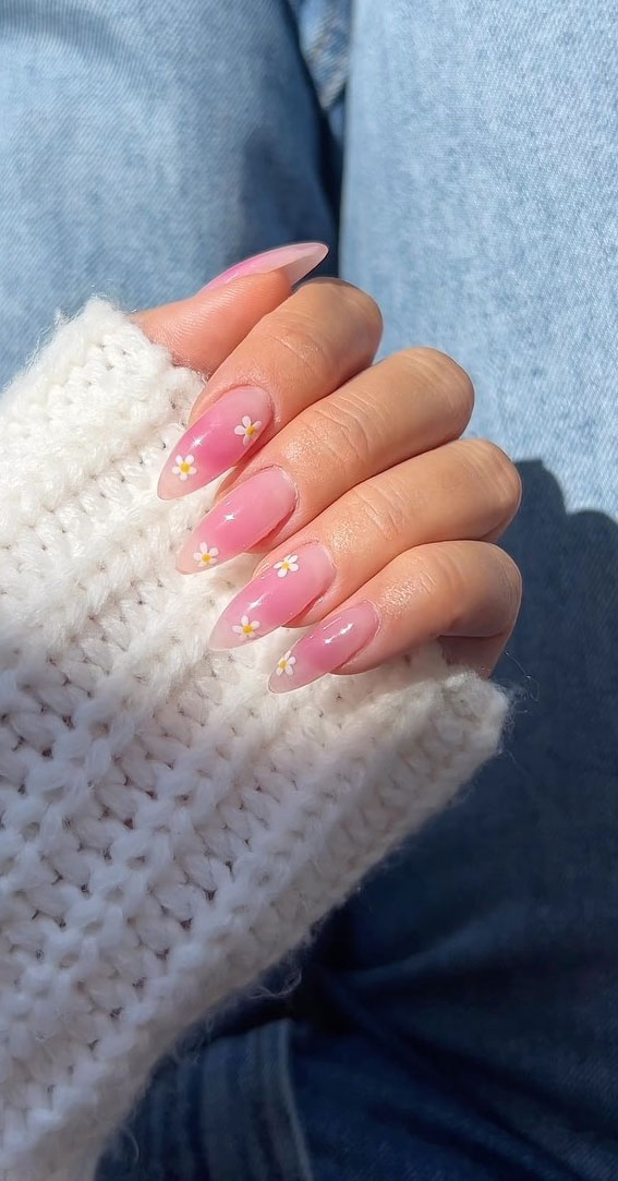 35 Aesthetic Retro Nail Designs For A Spring Mani : Blush Pink Nails