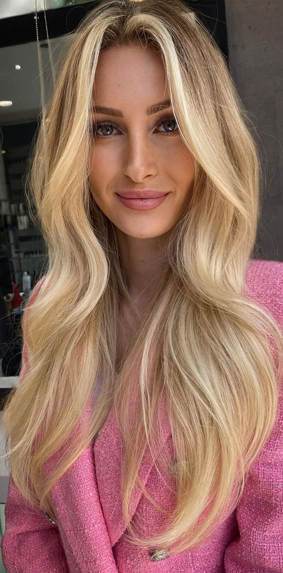 35 Cute Summer Hair Colours & Hairstyles : Buttery Blonde