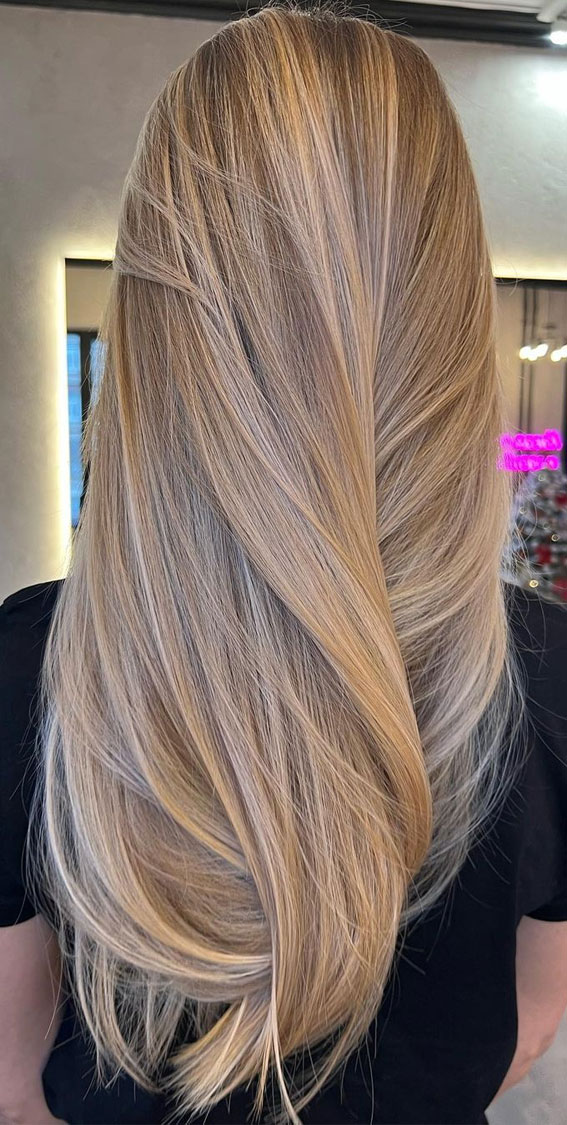 32 Trendy Blonde Hair Colour Ideas : Dark Wheat Blonde with Blonde Highlights