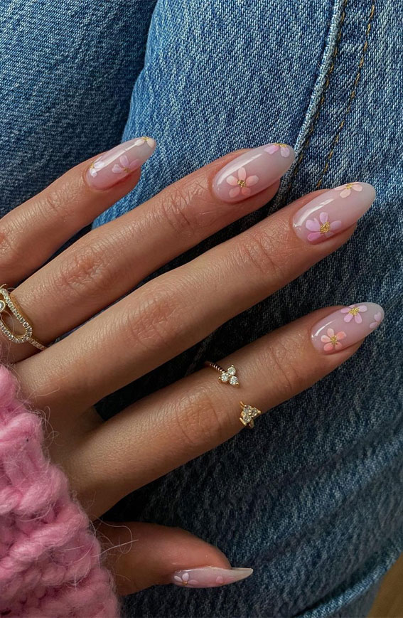 22 Flower Nail Designs That Are Sure to Inspire You - Beautiful Dawn Designs