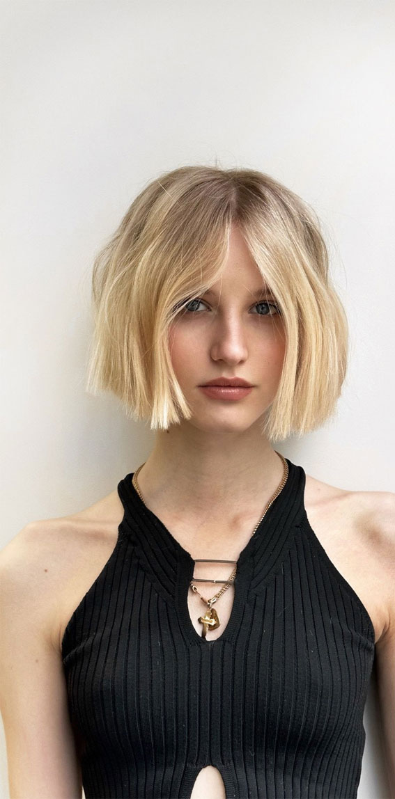 40 Timeless Charm of the Bob Haircuts & Hairstyles : Modern Glam Blonde ...