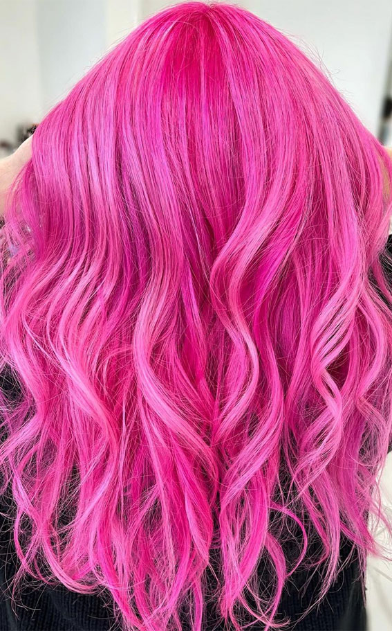 Alluring Hair Colour Ideas for Trendsetters : Pink Flamingo Hues