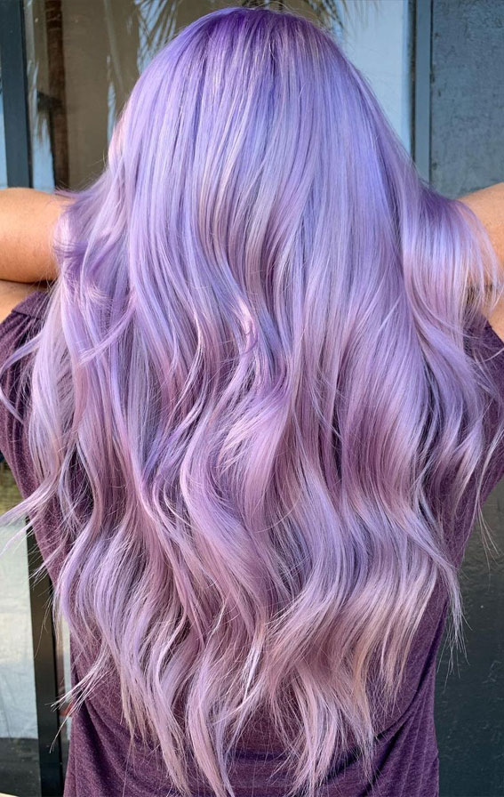 Alluring Hair Colour Ideas For Trendsetters : Lilac Beauty