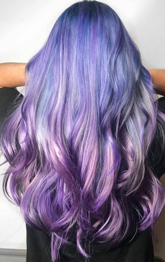 Alluring Hair Colour Ideas For Trendsetters : Smokey Amethyst