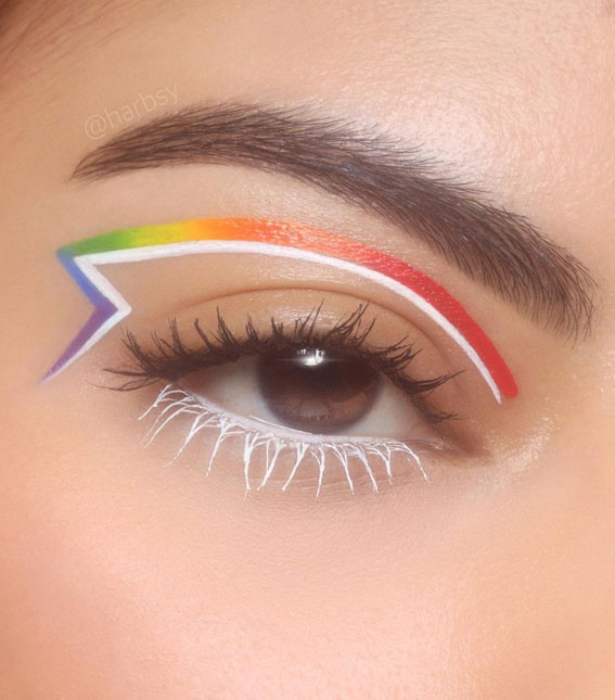Bold and Bright Summer Makeup Vibrant & Daring : Rainbow Lightning