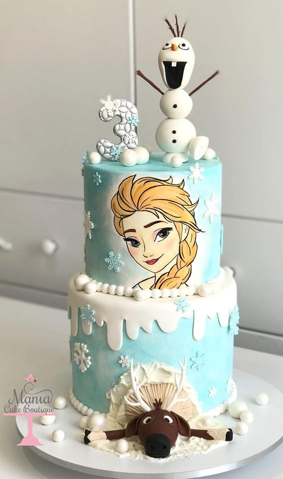 50 Birthday Cake Ideas to Mark Another Year of Joy : Elsa Cake