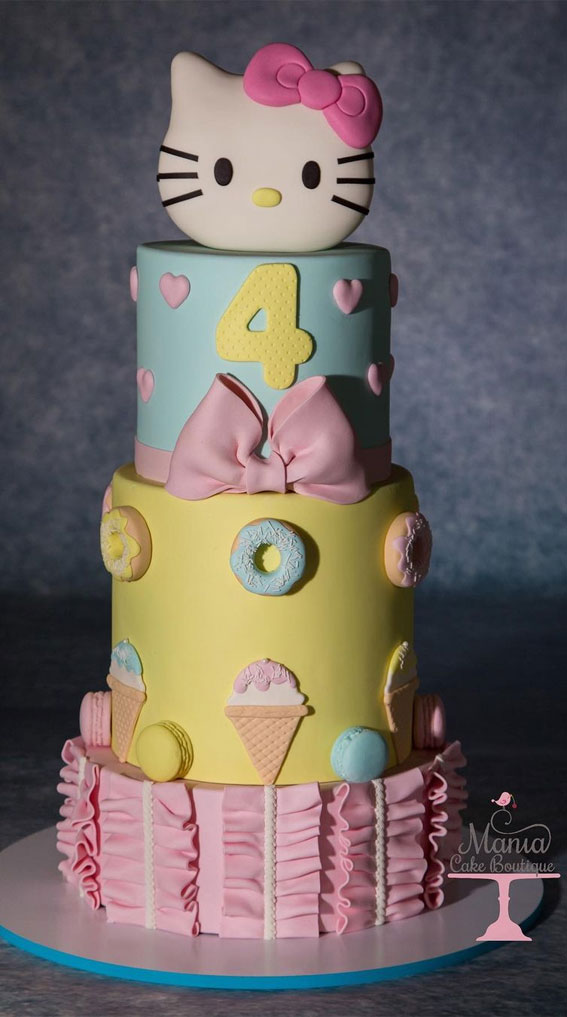 50 Birthday Cake Ideas to Mark Another Year of Joy : Hello Kitty Cake