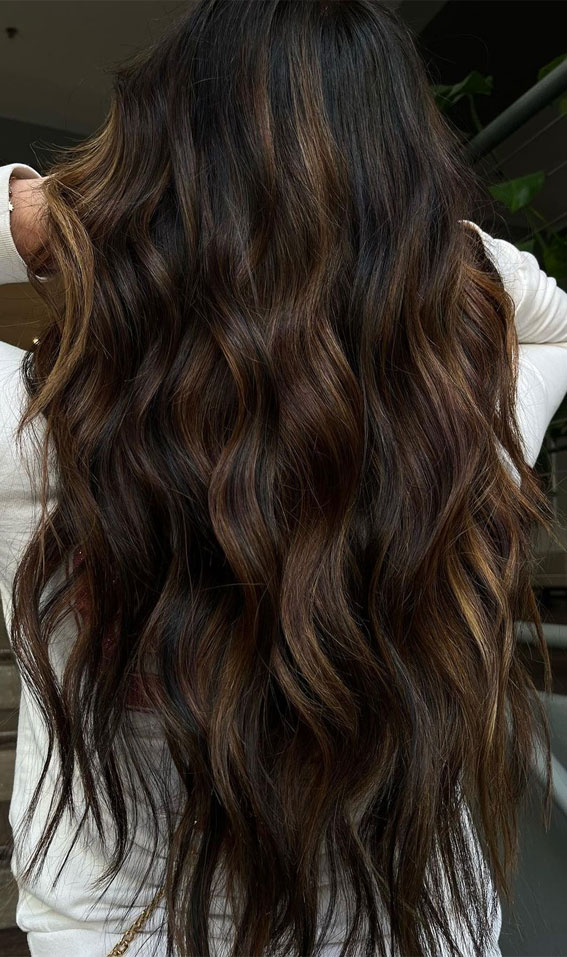 50 Exciting Hair Colour Ideas & Hairstyles for Brunettes : Expensive Brunette