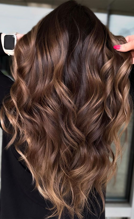 50 Exciting Hair Colour Ideas & Hairstyles for Brunettes : Cookies & Cream