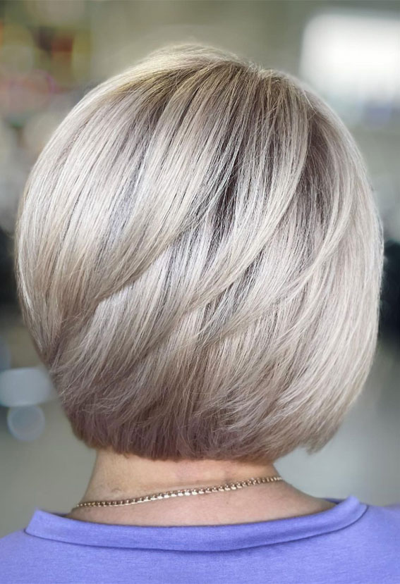 50 Inspiring Hair Colour Ideas for All Ages : Subtle Grey Short Hair