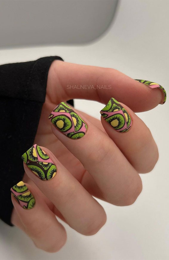 Channel the Enchanting Spirit of Summer on Your Nails : Kiwi Nails