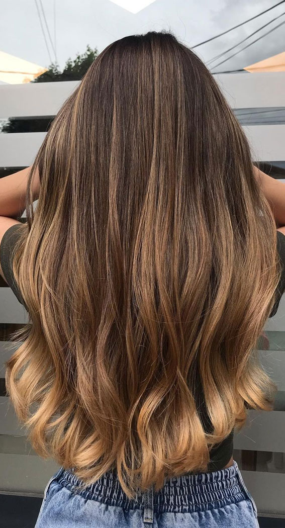 sun-kissed hair, hair color ideas, sun-kissed highlights on brown hair, natural sun-kissed brown hair, sun-kissed highlights blonde hair, sun-kissed highlights on black hair, sun-kissed balayage on dark brown hair, ombre hair color