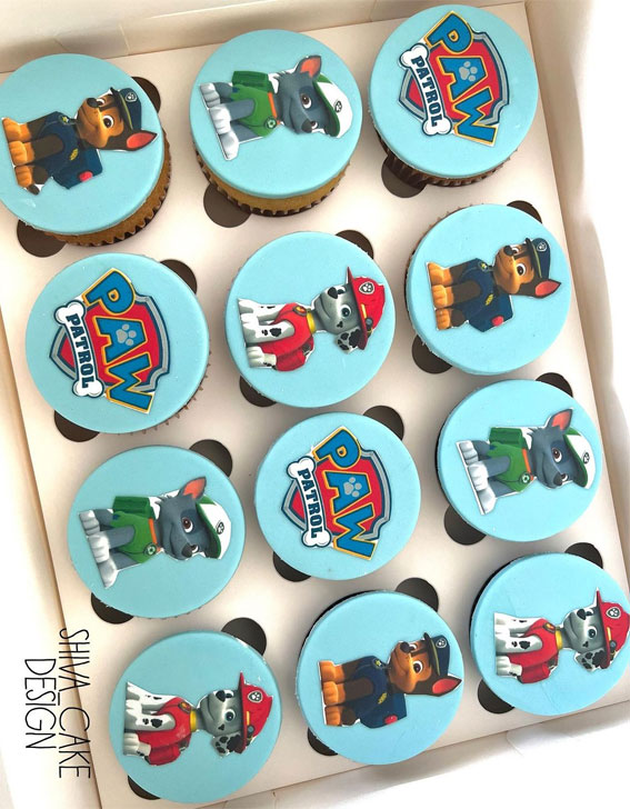 40 Irresistible Cupcake Ideas : Paw Patrol Themed Cupcakes