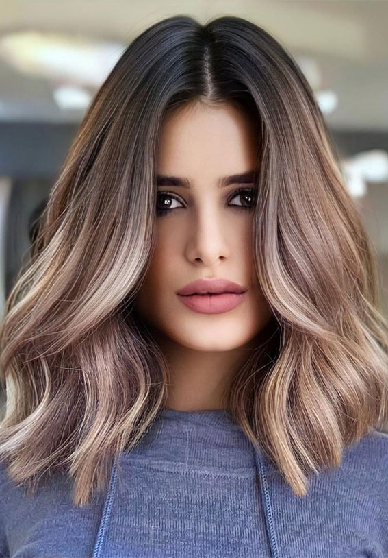 42 Breathtaking Balayage Hair Ideas : Ombre Chestnut & Icy Blonde ...