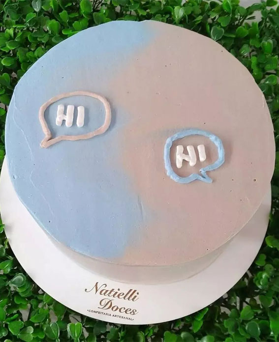 30+ Heartstopper Themed Cake Ideas : Two-Toned Cake