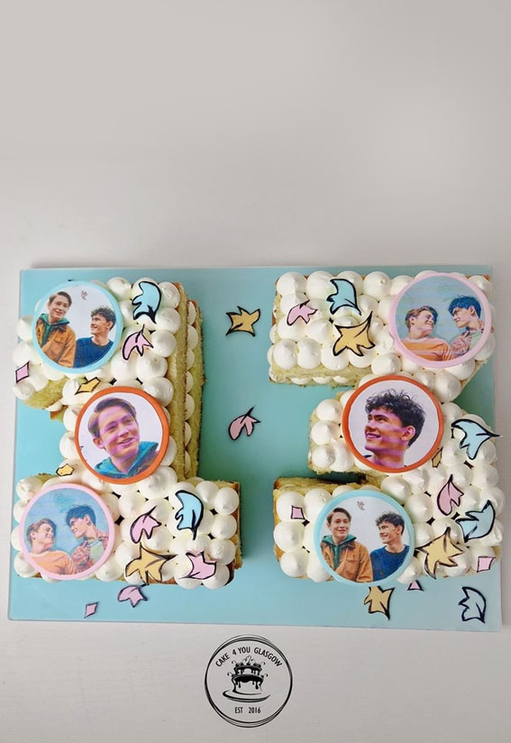 30+ Heartstopper Themed Cake Ideas : Heartstopper themed number cake