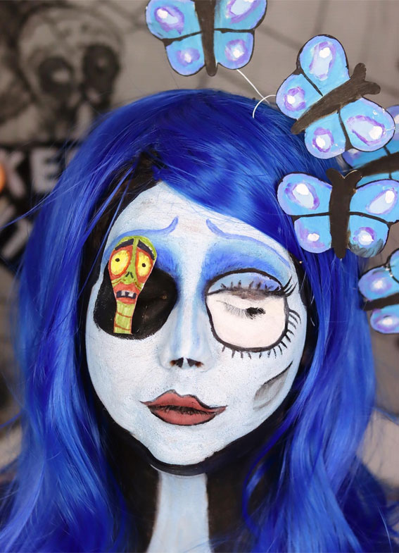 40+ Spooky Halloween Makeup Transformation Ideas : Corpse Bride