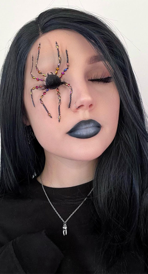 40+ Spooky Halloween Makeup Transformation Ideas : Creepy Spider