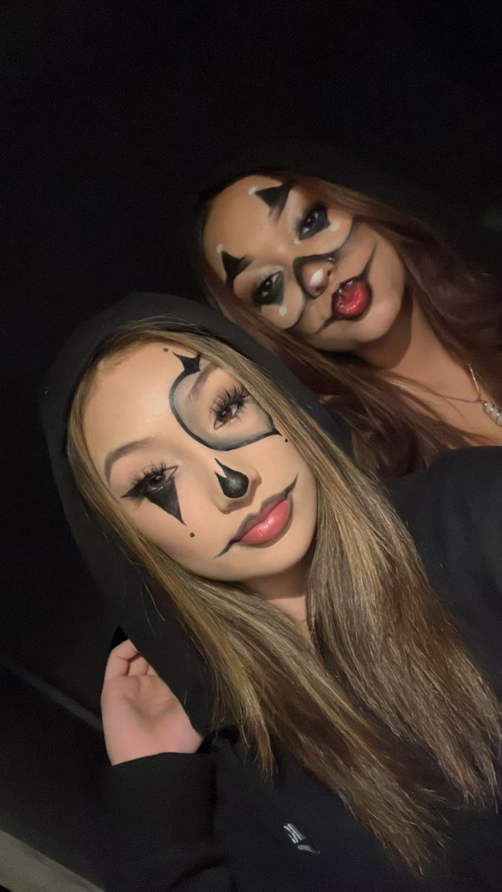 40+ Spooky Halloween Makeup Transformation Ideas : Cute Jokers