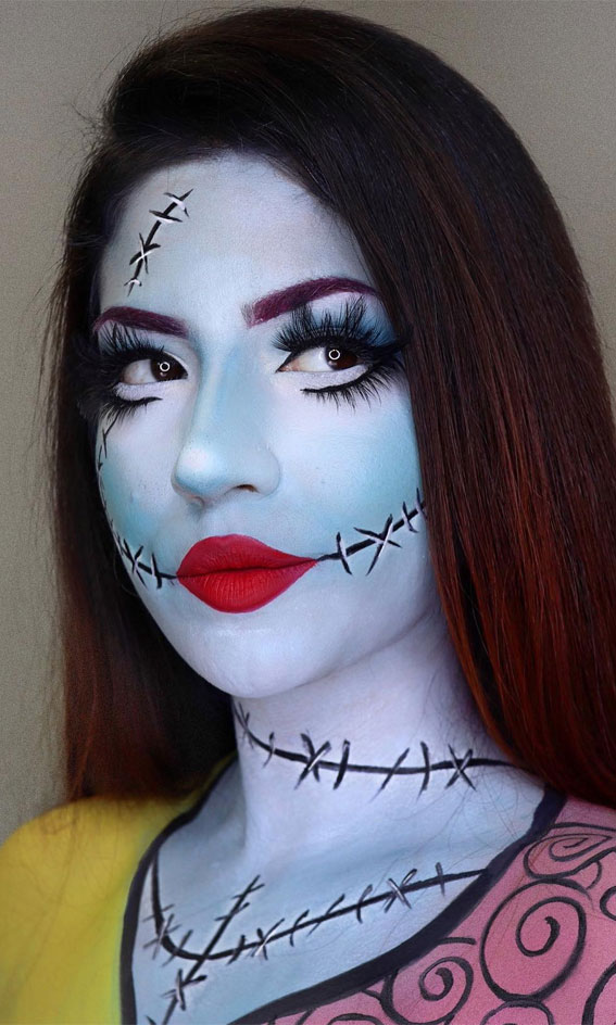 40+ Spooky Halloween Makeup Transformation Ideas : Sally Stitches
