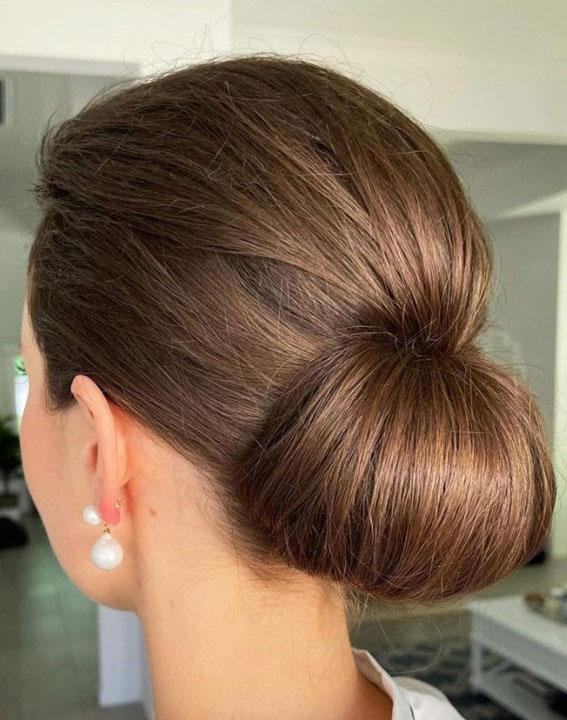 Chic Updos To Elevate Your Hair Game : Graceful Gibson Chignon