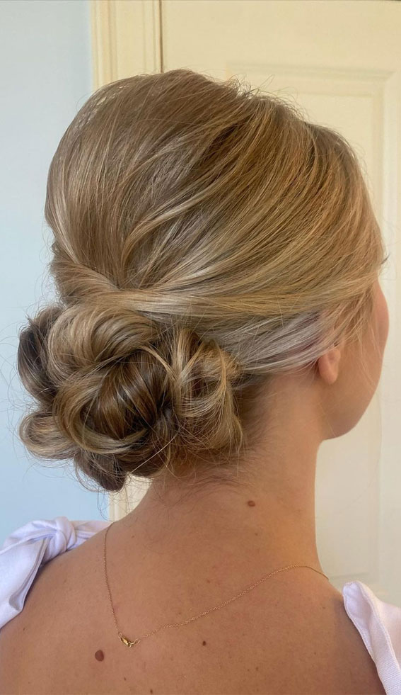 Chic Updos To Elevate Your Hair Game : Loopy Low Bun