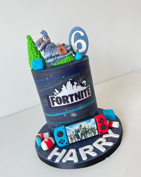 Fortnite Cake Ideas To Inspire You : Galaxy, Loot Llama & Med Kit Fornite Cake