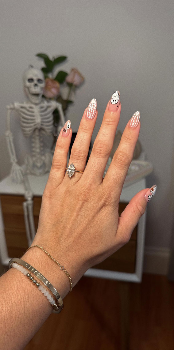 Ghost & Skeleton's Hand Spooky Nails