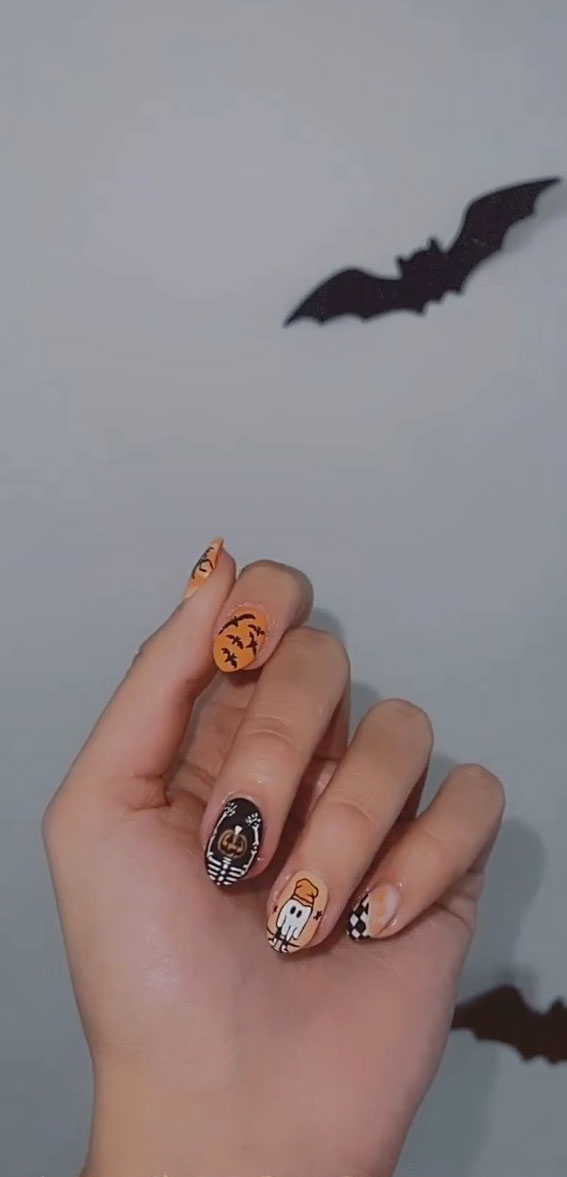 Pick n Mix Little Spooky Nails, Halloween Nails, Halloween nail art, Halloween nail ideas