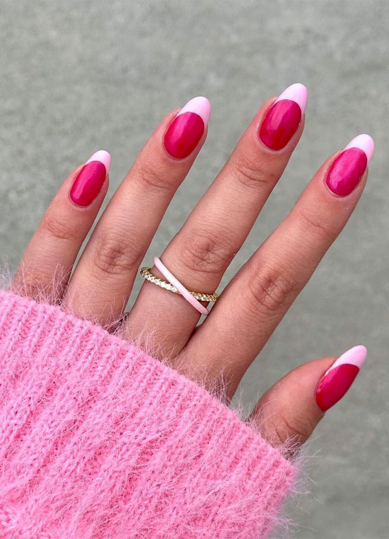 pink french nails, minimalist nails, minimalist nail art, minimalist nail designs, simple nails, simple nail ideas, cute nail ideas, cute nail art, cute and simple nails