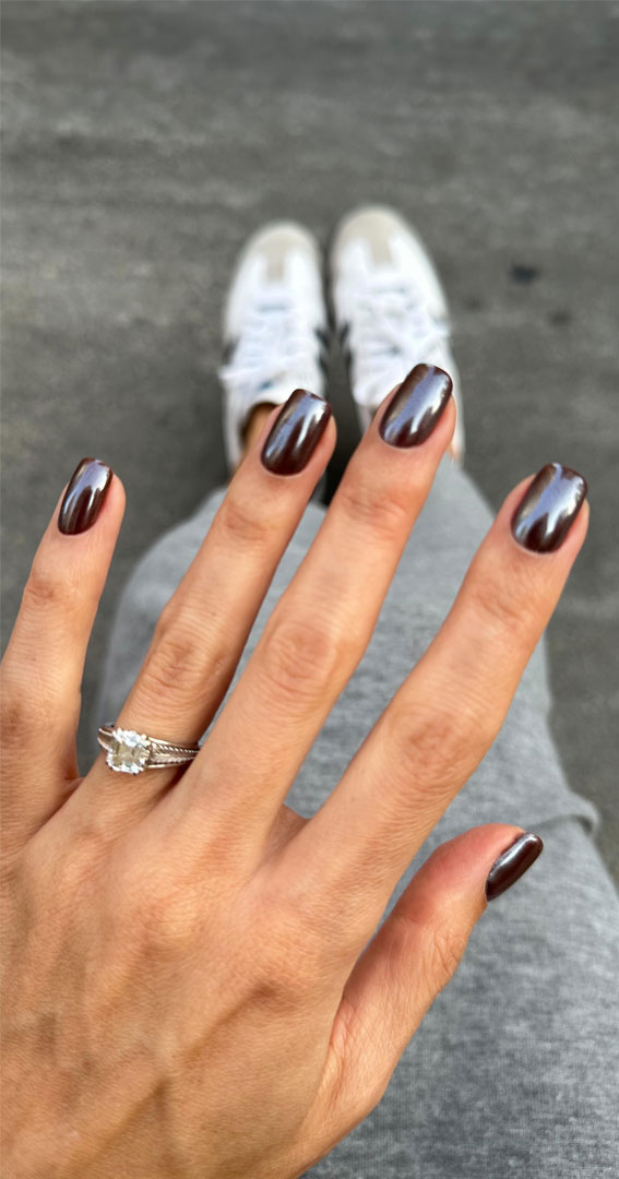 Chrome nail designs 2023, Chrome nails, Ombre chrome nails, mirror chrome nails, copper gold chrome nails, black chrome nails, Holographic nails, simple chrome nail art