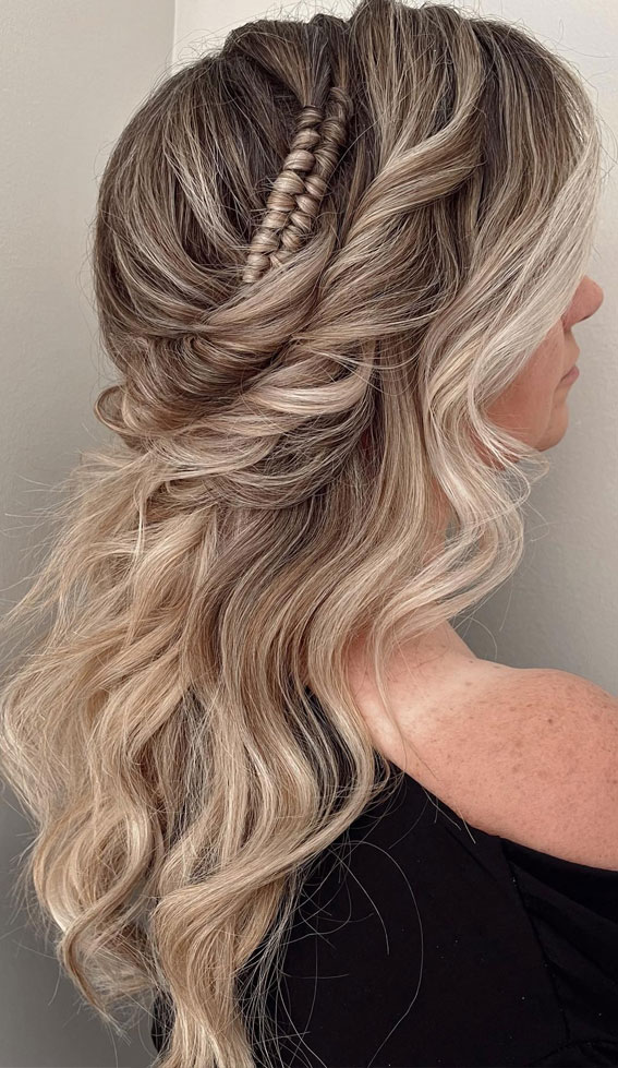 Half-Up Hairstyles That Stand the Test of Time : Infinity Braids with Twisted Half Up
