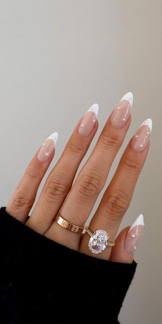 Simple Nail Ideas That’re Perfect for January : Pearl on French Tips