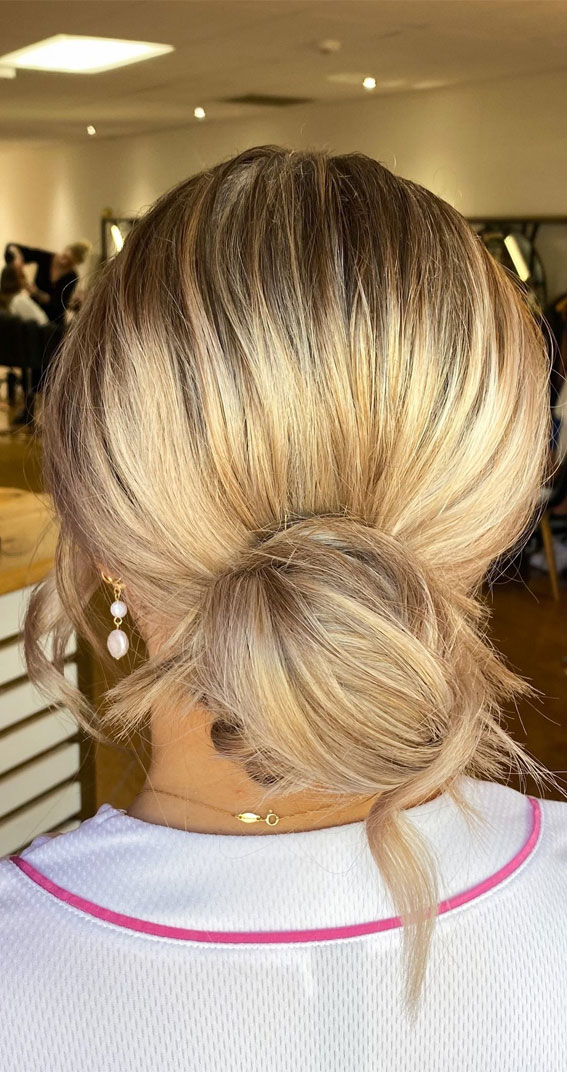 Elevate Your Look with Chic Hairstyling Ideas : Formal Low Updo