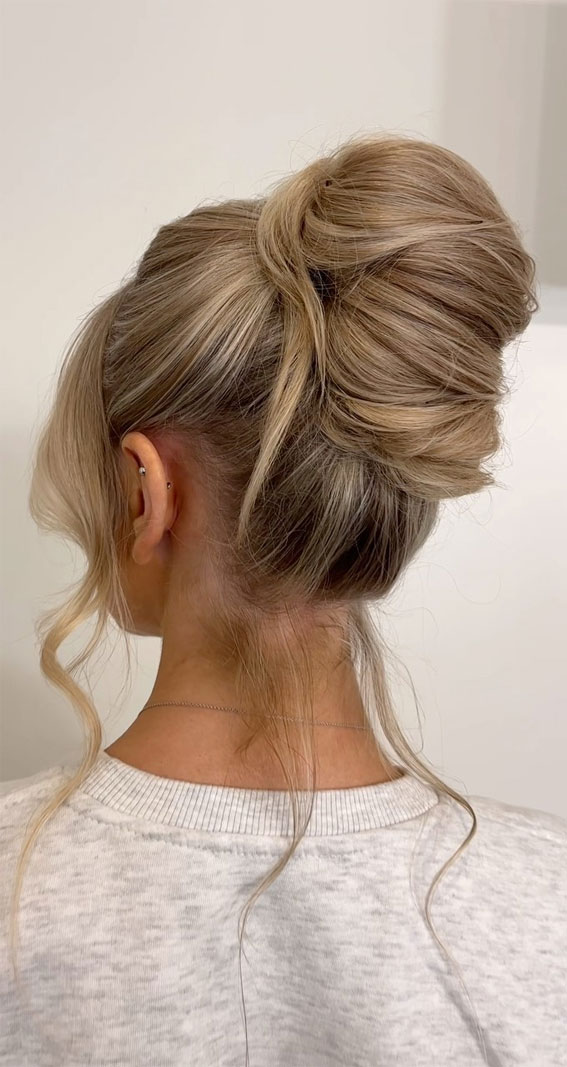 Elevate Your Look With Chic Hairstyling Ideas : Radiant Allure The High Textured Updo